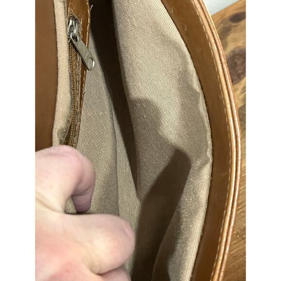 Eberle Genuine Leather Shoulder Bag Made in Brazil Vintage Y2K Minimalist Purse - Picture 14 of 16